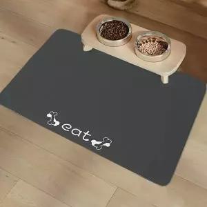 [RIZPICK]흡수왕 규조토 강아지 식기매트 80x50cm 밥그릇매트 강아지식탁패드