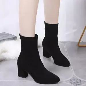 봄 신상 워커 통굽 부츠힐 부티 여자롱부츠 힐 발목 의류