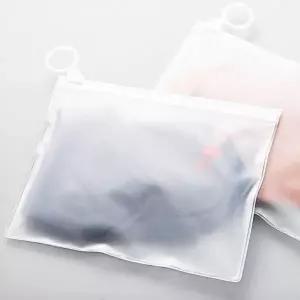 TBZ 수납 반투명고리 지퍼백 소형 다회용 파우치 봉투