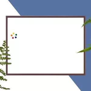 TBZ 자석보드 붙이는화이트보드 가정용칠판 60x90 월넛