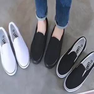 남녀공용 3컬러 키높이 발편한 슬립온 스니커즈 단화 실내화