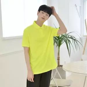 WL 교복몰 쿨론 형광 카라티 반팔 티셔츠 (남여공용)