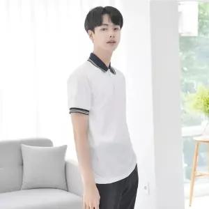 WL 교복몰 (긴팔가능) 쿨론원단 삼색 카라티셔츠 3컬러