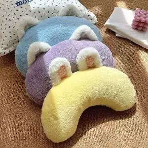 강아지 고양이 잠자리 베개 귀여운 벨벳 목 쿠션 반려동물베개