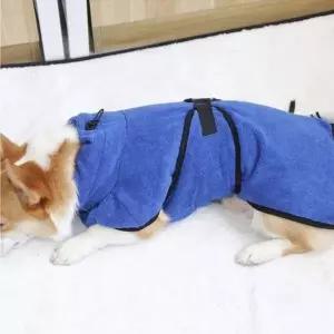 강아지 펫 목욕타월 고양이 가운 수건 타올 극세사 S