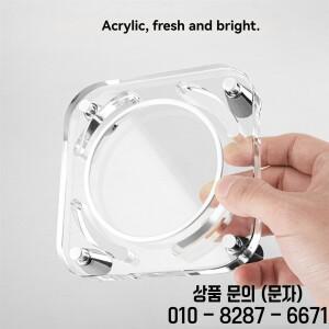 AU67 Acrylic Stand For Mac Mini M4 Desktop Anti Slip Base Hollowed Avoid Overheating