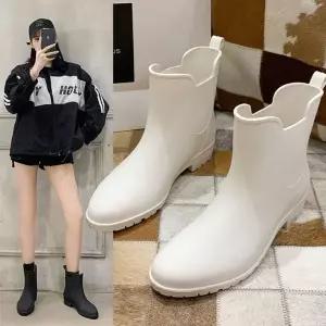 WL 앵클 무광 첼시 레인부츠 장화 숏장화 숏레인부츠
