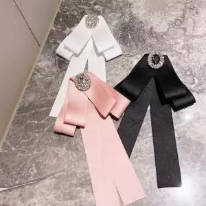 WL 리본 브로치 여자 큐빅 넥타이(3color) 교복 학생복