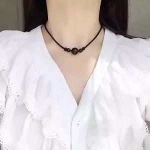 리본목걸이 목걸이 남성용 적철광 십대 심플 초커 DN