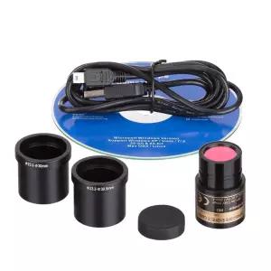 AmScope - 12MP USB 2.0 컬러 CMOS 디지털 접안 렌즈 현미경 카메라 MD1200A