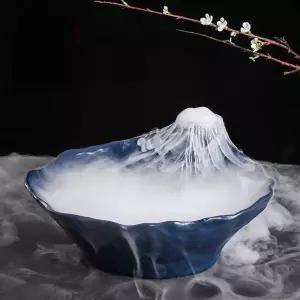 플레이팅 그릇 디너 디저트 드라이아이스 레트로