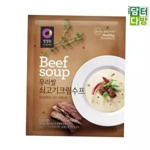 간식 청정원 우리쌀 쇠고기크림 수프 X 60g 5개