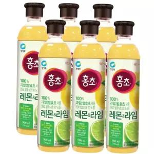 홍초 대상 청정원 레몬라임 x 6개입 900ml