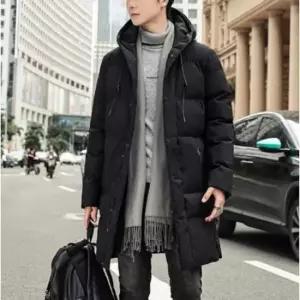 남성 패딩 점퍼 자켓 롱 겨울 아우터 심플 데일리