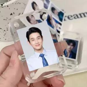 포카 아크릴 액자 2개입 DIY 미니 투명명함 전시 자석