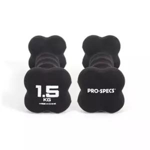 프로스펙스 사각 미용 아령 덤벨 근력 요가 네오프렌 1.5kg 2개입 MNS
