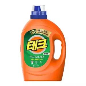 테크 LAV218N0 진 드기제거 일반 용기 3L 액체세탁세제