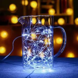 [RIZPICK]USB 100구 LED 드럼 와이어 전구 10m 크리스마스 크리