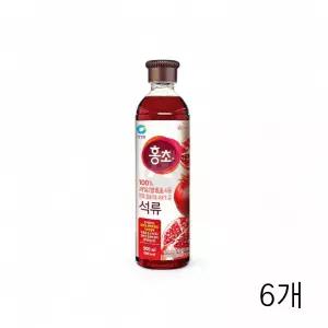 WL 청정원 마시는홍초 석류 900ml X 6개 에이드만들기 카페주스재료 건강음료 음료베이스