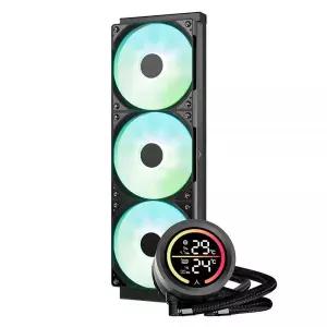앱코 CPU 수냉쿨러 ARGB 디스플레이 포세이돈 P360D 블랙 MNS