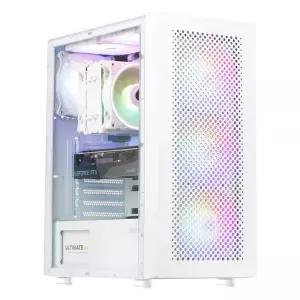 앱코 컴퓨터케이스 미들타워 PC 발열관리 통풍 PC방 화이트 MNS