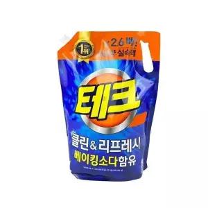액체세제 HMO980N8 드럼용 리필 2.6리터 베이킹소다함유 빨래