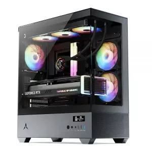 앱코 U30P 마린+디스플레이 (블랙) PC 케이스 MNS