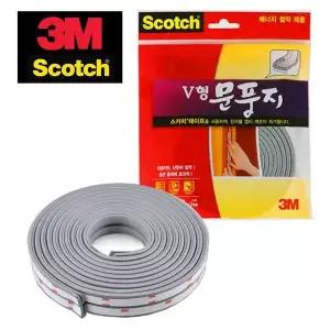 3M SCE568M1 문틈막이 V자형 문충지 단열 창문 외풍차단