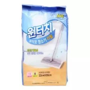 원터치 KGN746O2 부직포 청소기리필 60매 밀대걸레 바닦청소