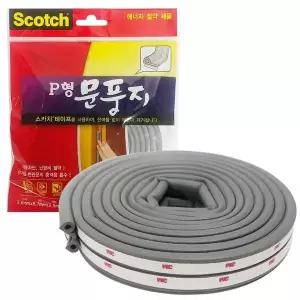 3M FBJ326S4 P형문풍지(2310) 도어씰 틈막이 문틈막이 바람막이