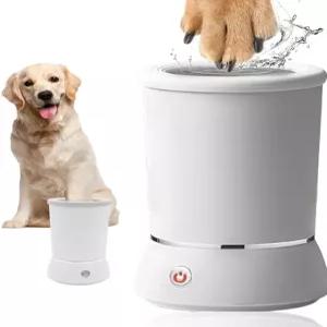 반려견용 큐옥스 자동 발 청소기 전동 세척기 컵 및 마사지기 2 청소 속도와 소형견 고양이용 USB 충전식