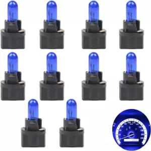 YYTQP 10 PCS 자동차 T5 계기등 웨지 12V 1.2W 단일 필라멘트 에어컨 표시등 브레이크 전구 돔 번호판