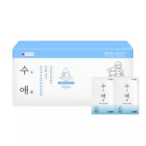 수애 손소독티슈 식물성에탄올 개별포장형 100매
