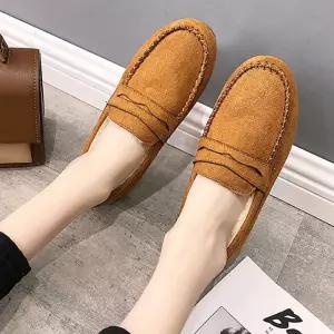 겨울 발편한 스웨이드 데이트 신발 나들이 슈즈 코디
