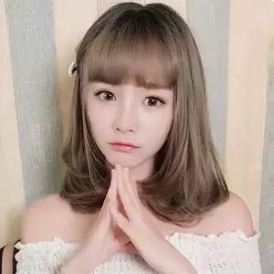 생머리통가발 단발가발 귀여운가발 뱅스타일(망포함)수아(789)