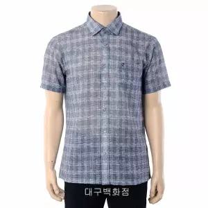 [대구백화점] [피에르가르뎅캐주얼]글렌체크 에어홀 노멀핏 셔츠(PPWS2602-95)