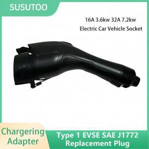 호환Ev 충전기 플러그 어댑터 유형 1 EVSE SAE J1772 교체 16A 3.6kw 32A 7.2kw 자동차 차량 소켓