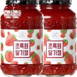 잼 초록원 딸기잼 2kg(1kgx2병)