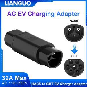 호환NACS-GBT 전기차 충전 어댑터 32A 8KW 테슬라-GBT 커넥터 AC 250V 컨버터