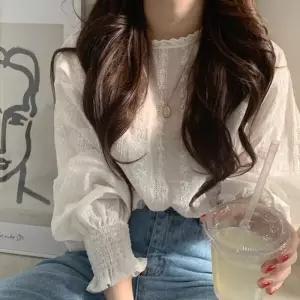[몽벨리즈]레이스아일렛블라우스 mde2301808
