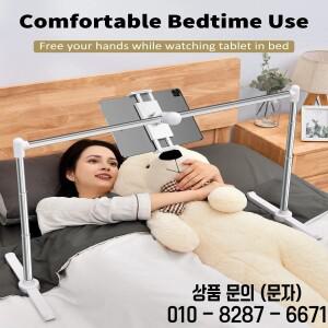 Oatsbasf 침대 소파용 태블릿 스탠드 360 ° 회전 클램프가 있는 거치대 4.5 ~ 12.9 인치 아이패드 스위치