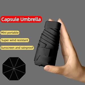 미니 우산 블랙 포켓형 남성용 양용 여성용 코팅 경량 여행용 휴대용