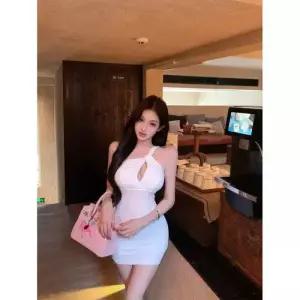 원피스 치마 망사 힙업 여자미니스커트 페미닌 ible1