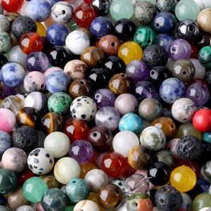 QINJIEJIE 8mm 비즈 크리스탈 컬러풀 100PCS 스톤 라운드 루즈 보석 DIY 팔찌 목걸이 귀걸이 제작용