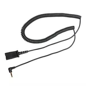 일일 헤드셋 2.5mm 퀵 디스커넥트 코일 케이블 Plantronics QD와 호환되며 포트가 있는 무선 또는 휴대폰과