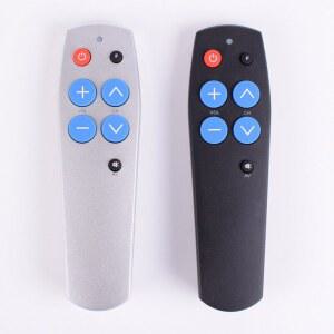 리모콘 간편 조작 블랙 쉬운 선물 학습 리모컨 TV 용 버튼 할머니