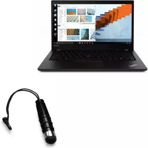 BoxWave 스타일러스 펜 Lenovo ThinkPad T490 14인치 터치스크린 호환 - 미니 정전식 소형 고무 팁 제트