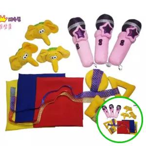 MF09 헝겊음률놀이 유아 신체놀이 마이크 팔찌 스카프 어린이집 교구