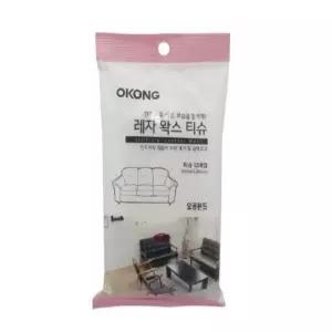 인조가죽청소 가죽청소 가죽세정티슈 12매입 왁스 티슈 레자 오염제거티슈
