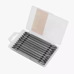 [RIZPICK]100mm 양면 십자 드라이버 비트 10p 육각 드릴비트 비